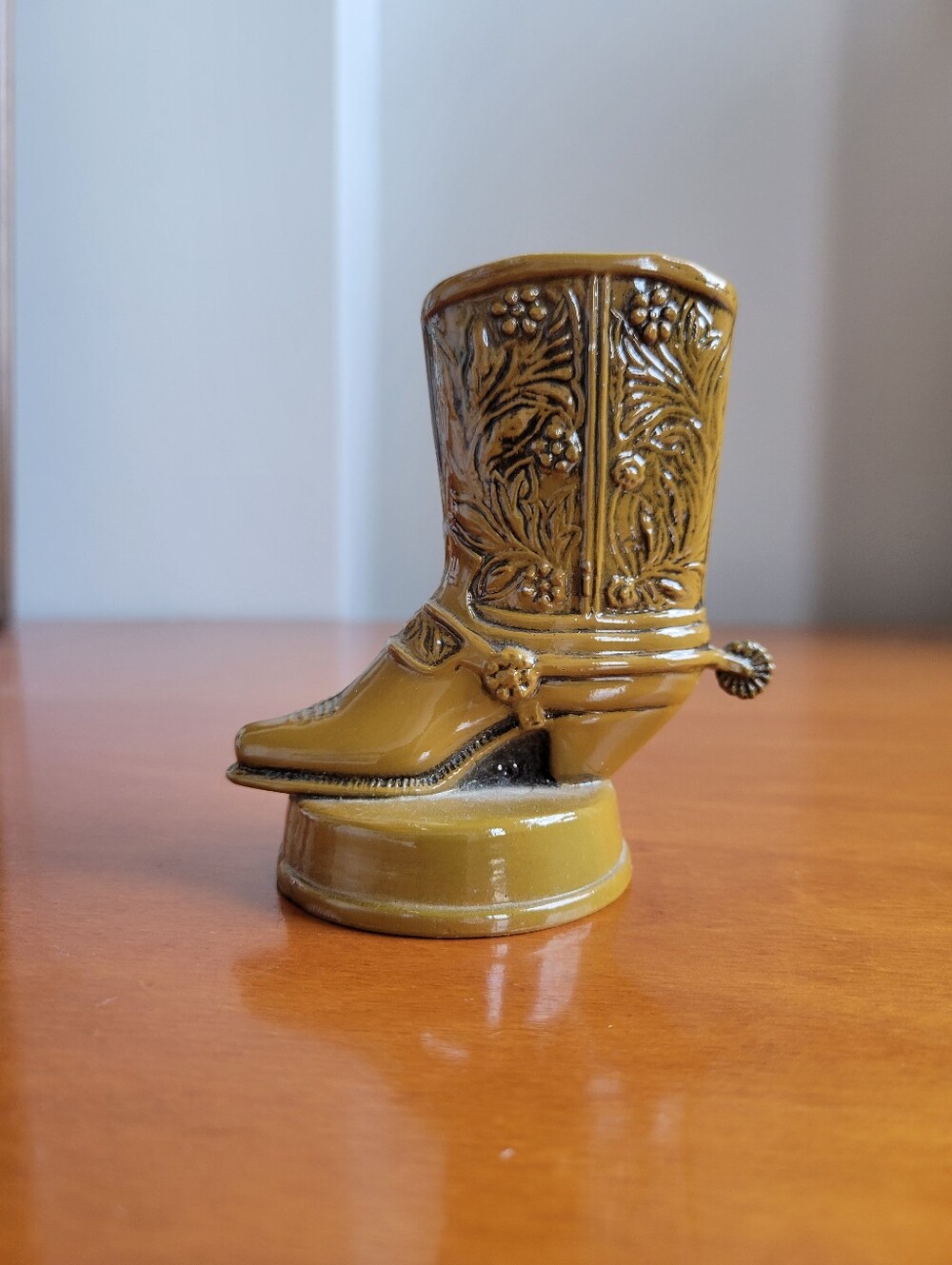 Vintage Scott Products, Inc. Cowboy Boot Bottle Opener Olive Green Olive Brown